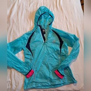 Karrimor Run X Lite women's size 12 light weight running jacket, teal VGUC